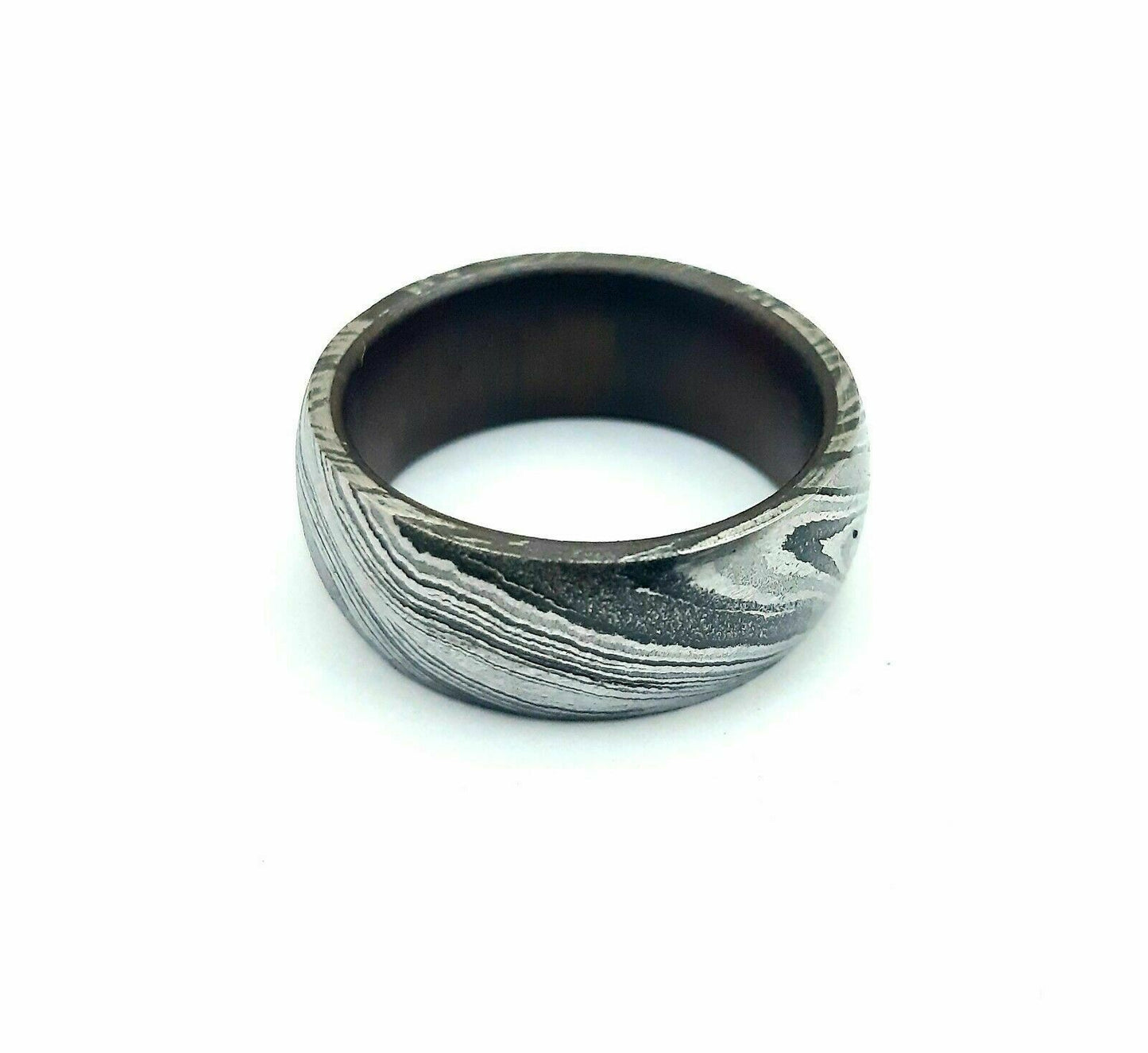 HAND FORGED Damascus Ring for Men Jewelry Engagement Wedding Band Gift Men