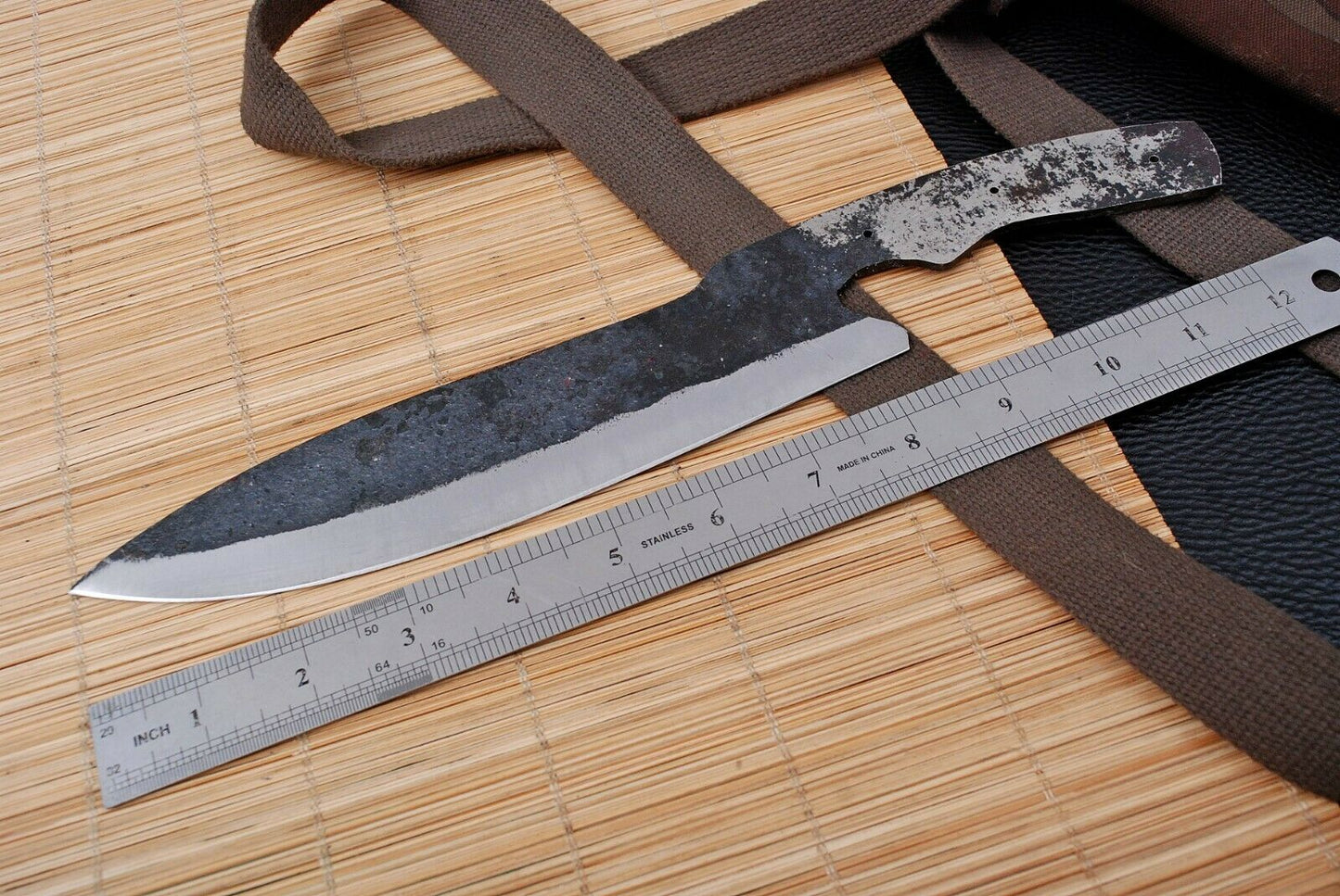 Hand Forged Railroad Spike Carbon Steel Chef Knife Blank Blade for Knife Making