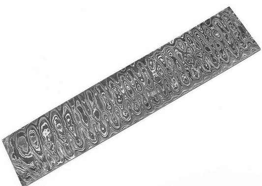 10" HAND FORGED DAMASCUS STEEL Billet/Bar For Knife Making Ladder Patterns